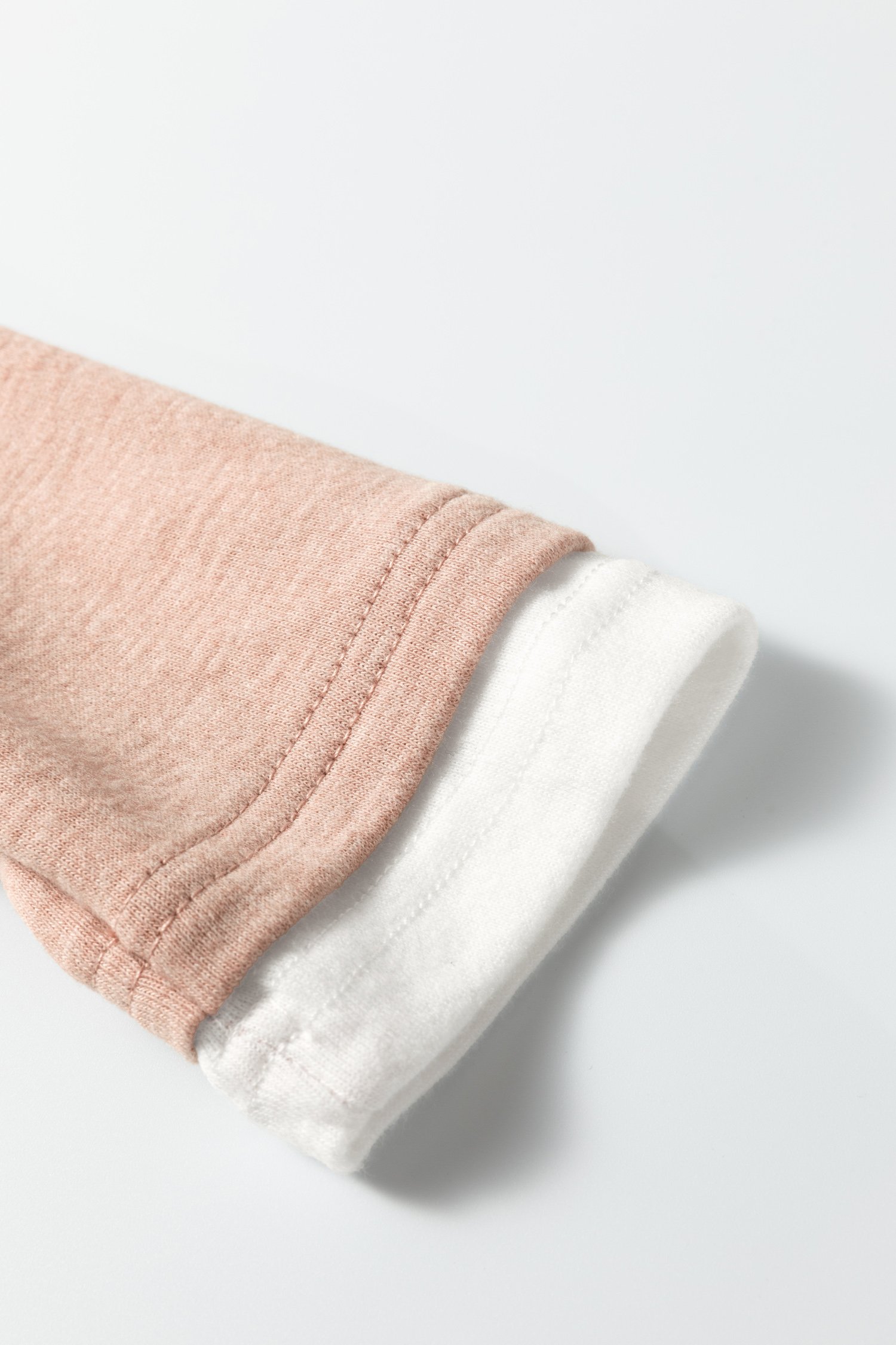 95269113-085c81e88e587757.jpg Smoke Gray False Two Piece Color Block Patchwork Long Sleeve Top - Image 8