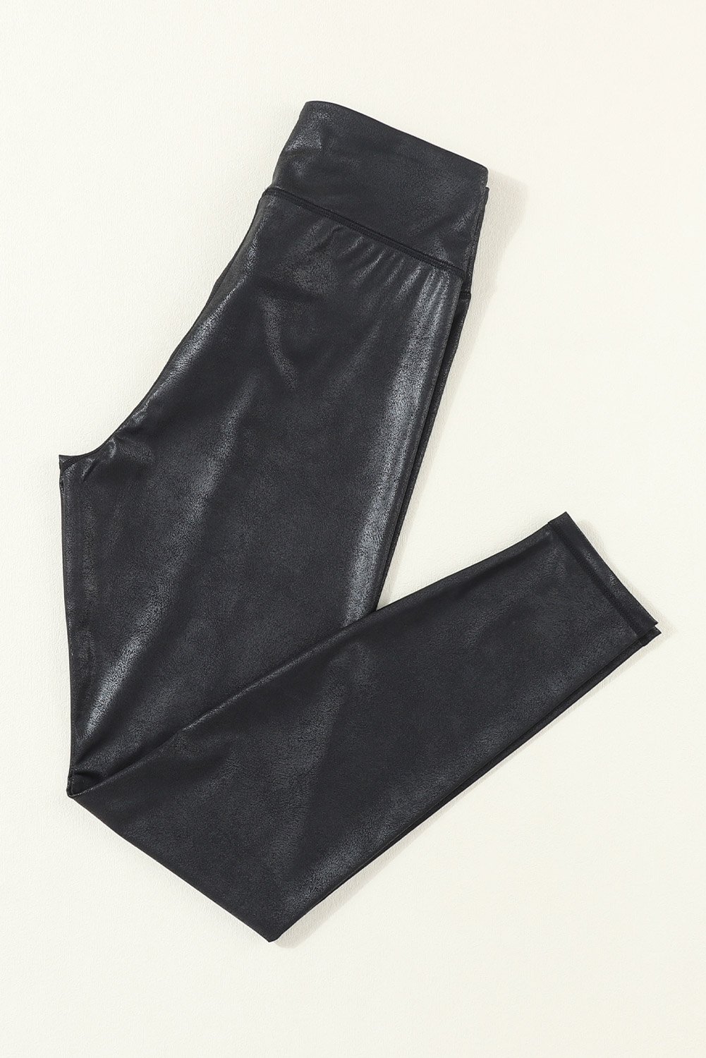95628499-43900e9c08f8c408.jpg dearlovers black crossed dip waist sleek leather leggings