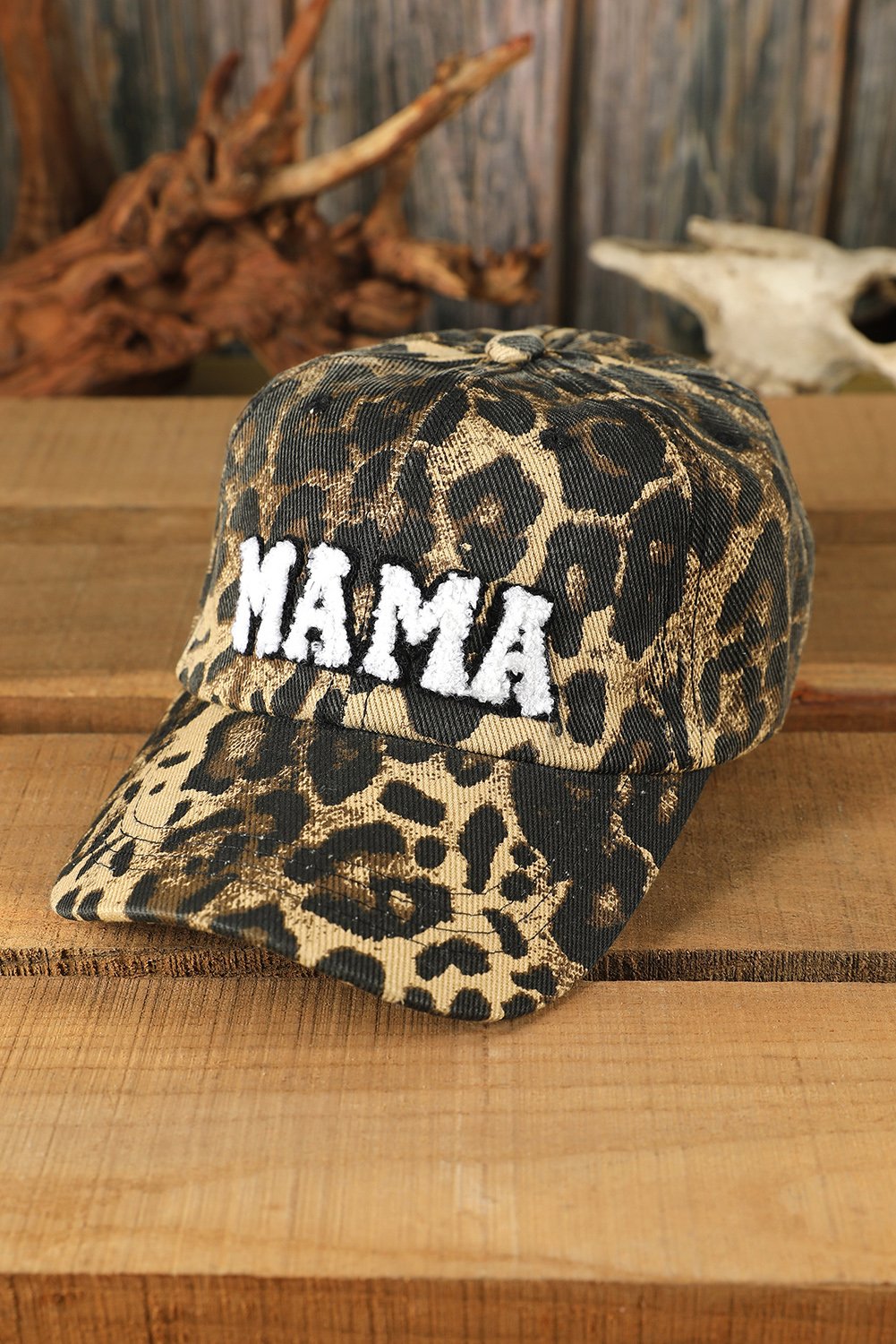 95090458-4bf48c123c42a77e.jpg Leopard MAMA Embroidered Leopard Baseball Cap - Image 4