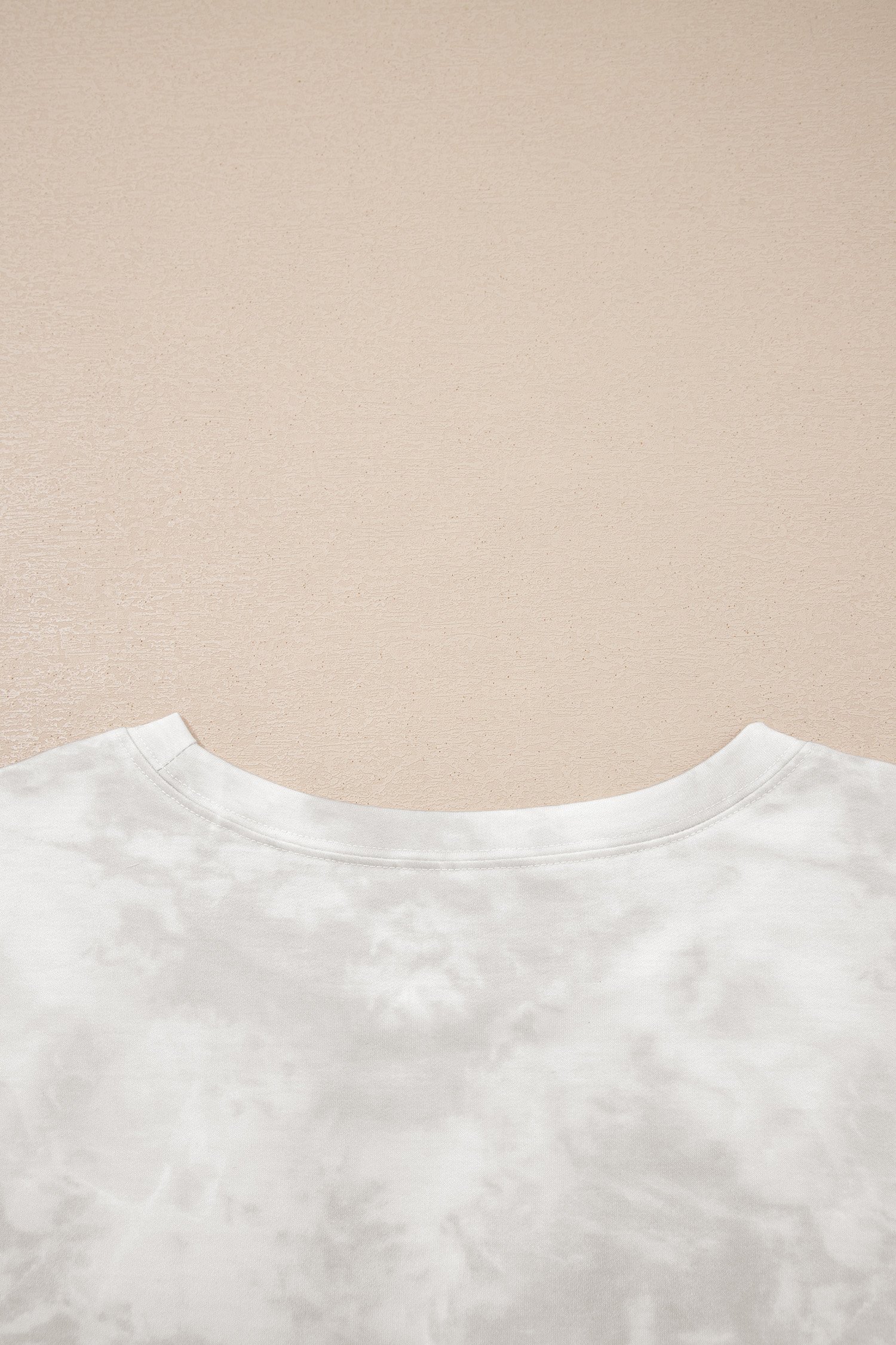 96609884-6165c290de36921a.jpg beige vintage tie dye bracelet sleeve drawstring elastic waist 2pcs short set