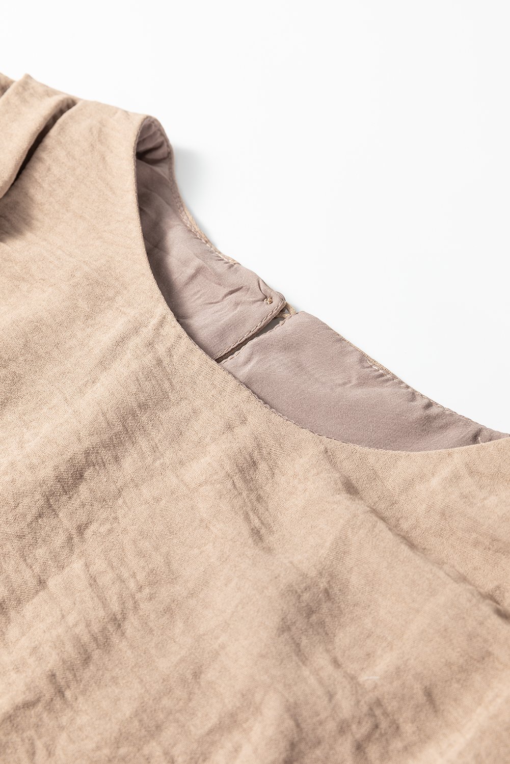 96165809-6815c8d073831130.jpg pale khaki solid color keyhole puffy tank drawstring loose pants 2pcs outfit